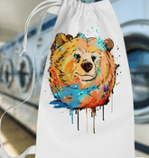 Watercolor Bear Laundry Bag - Beyond T-shirts